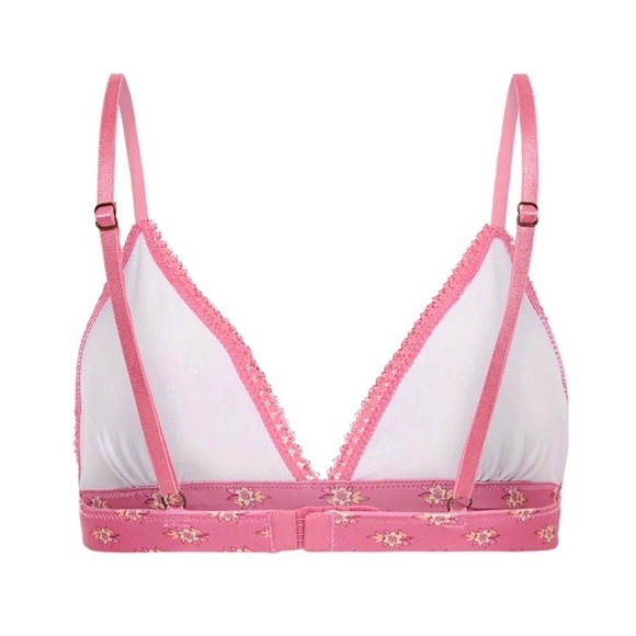 NWT Spell & The Gypsy Utopia Flamingo Tri Bralettes Size Large - Picture 6 of 6